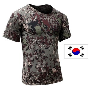 쿨 디지털 웨어 반팔 군인 티셔츠
