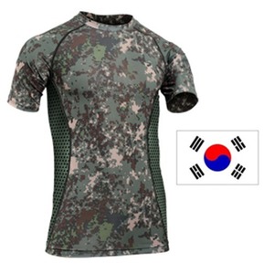 스포츠 래쉬가드 군인 디지털 반팔 티셔츠