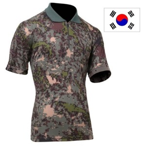 넥카라 반팔 군인 티셔츠