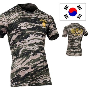 해병대 군인 디지털 반팔 티셔츠